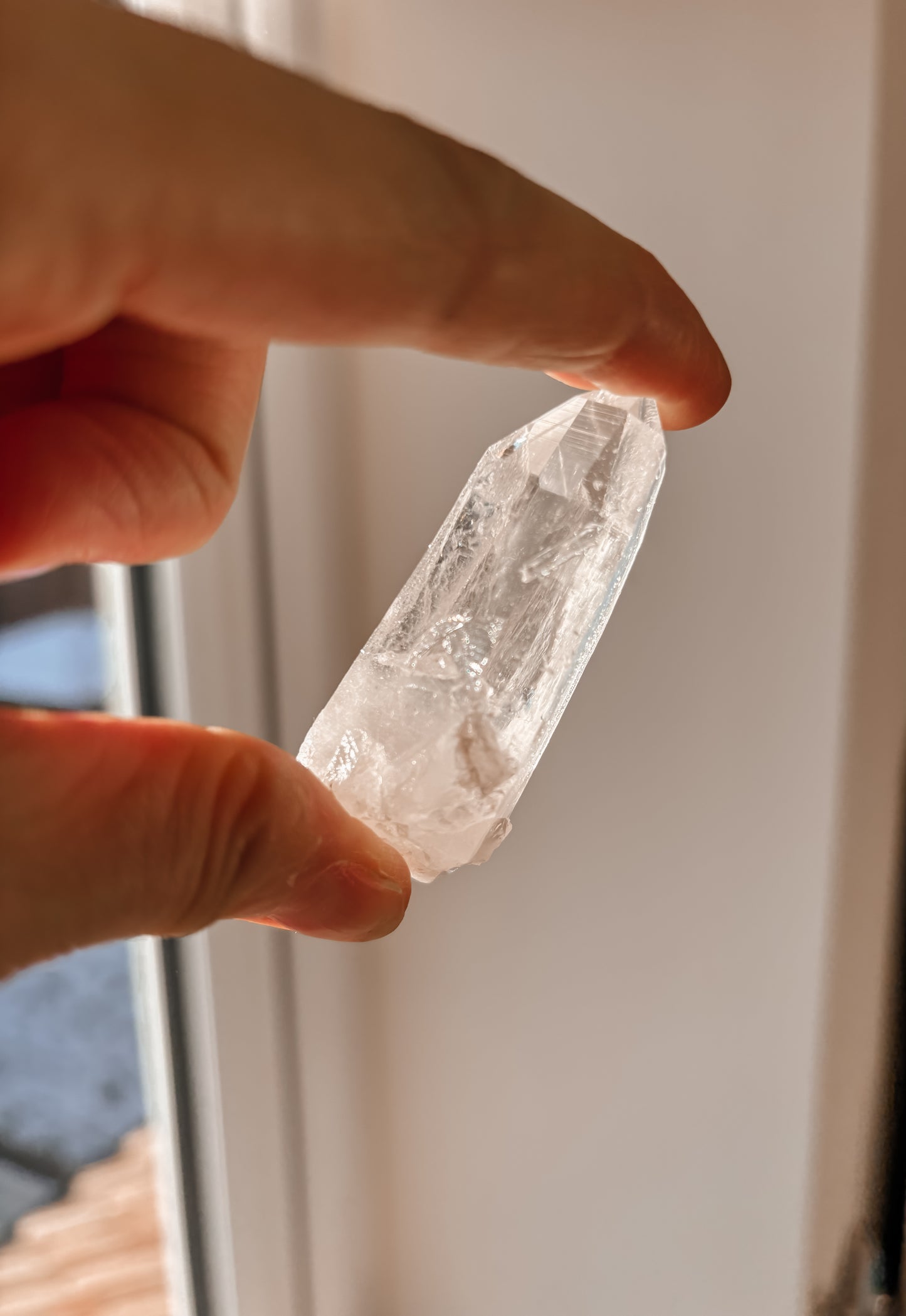 Rare pink Colombian Lemurian Quartz