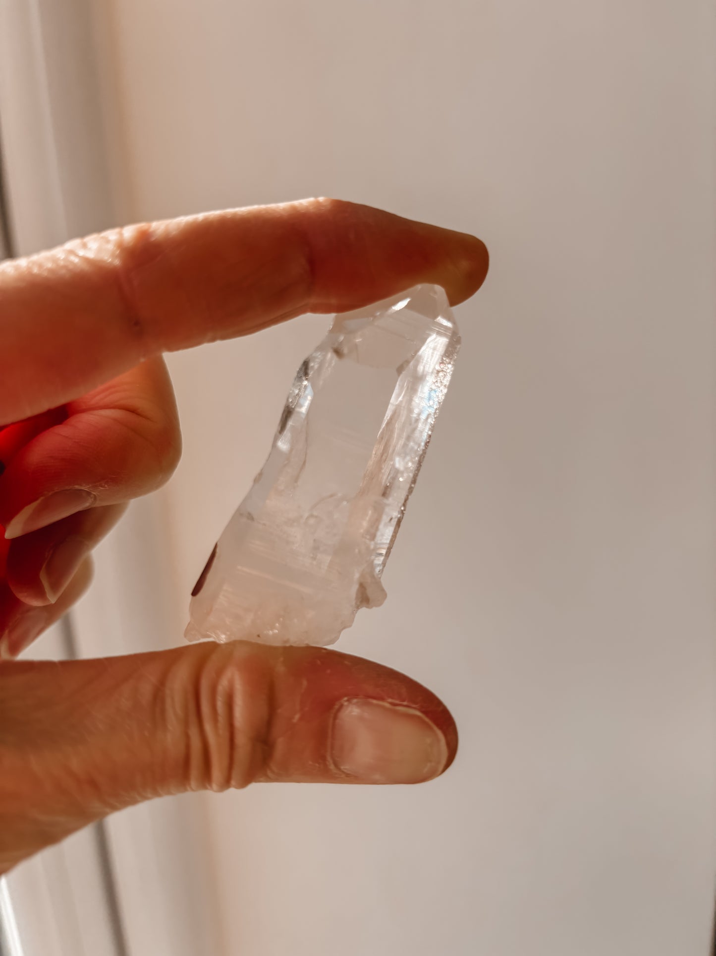 Rare pink Colombian Lemurian Quartz