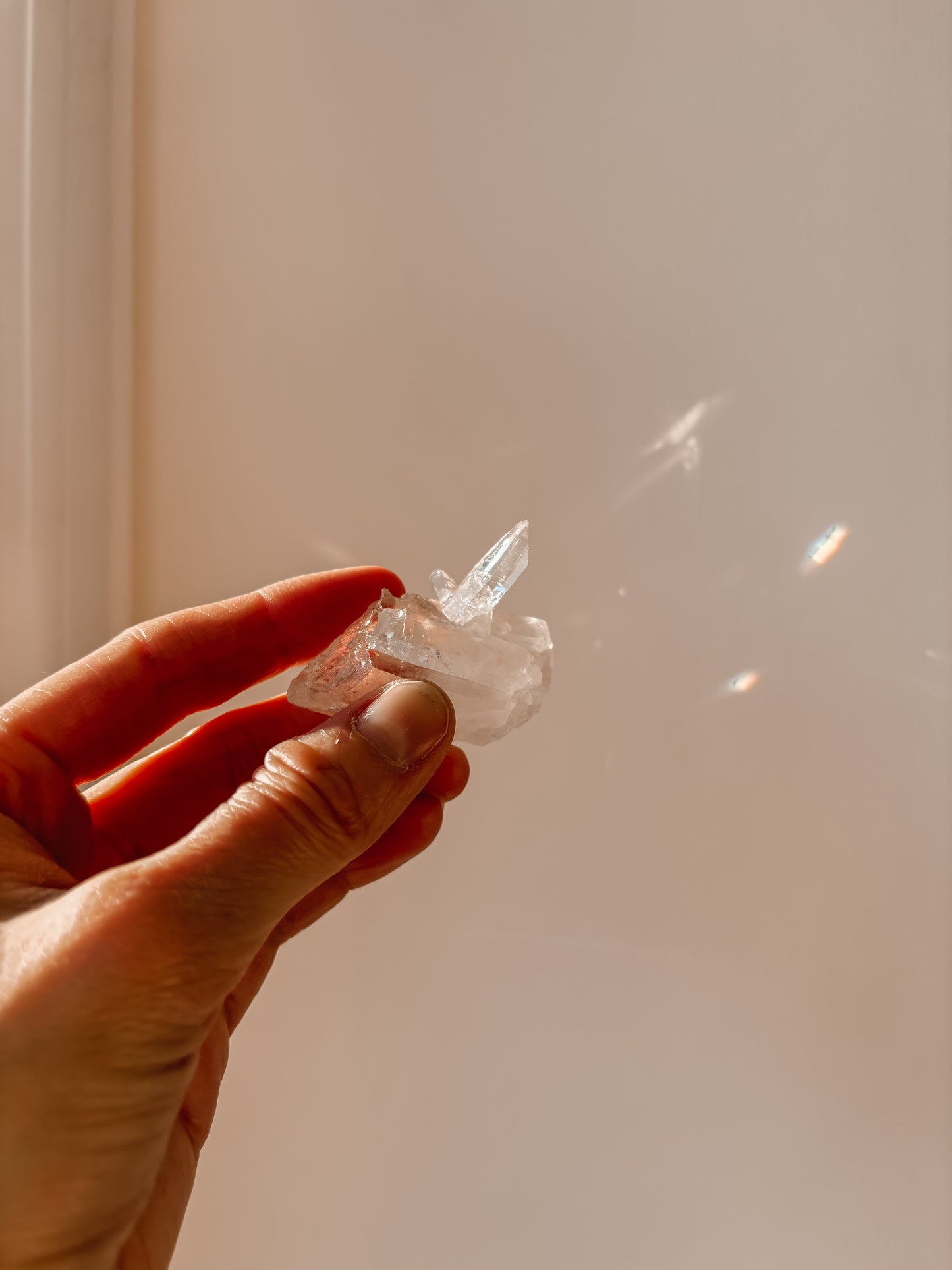 Rare pink Colombian Lemurian Quartz